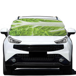 Fresh Cabbage Leaf Print Car Windshield Snow Cover