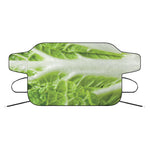 Fresh Cabbage Leaf Print Car Windshield Snow Cover