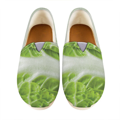 Fresh Cabbage Leaf Print Casual Shoes