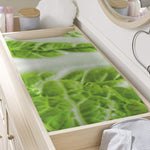 Fresh Cabbage Leaf Print Changing Pad Cover