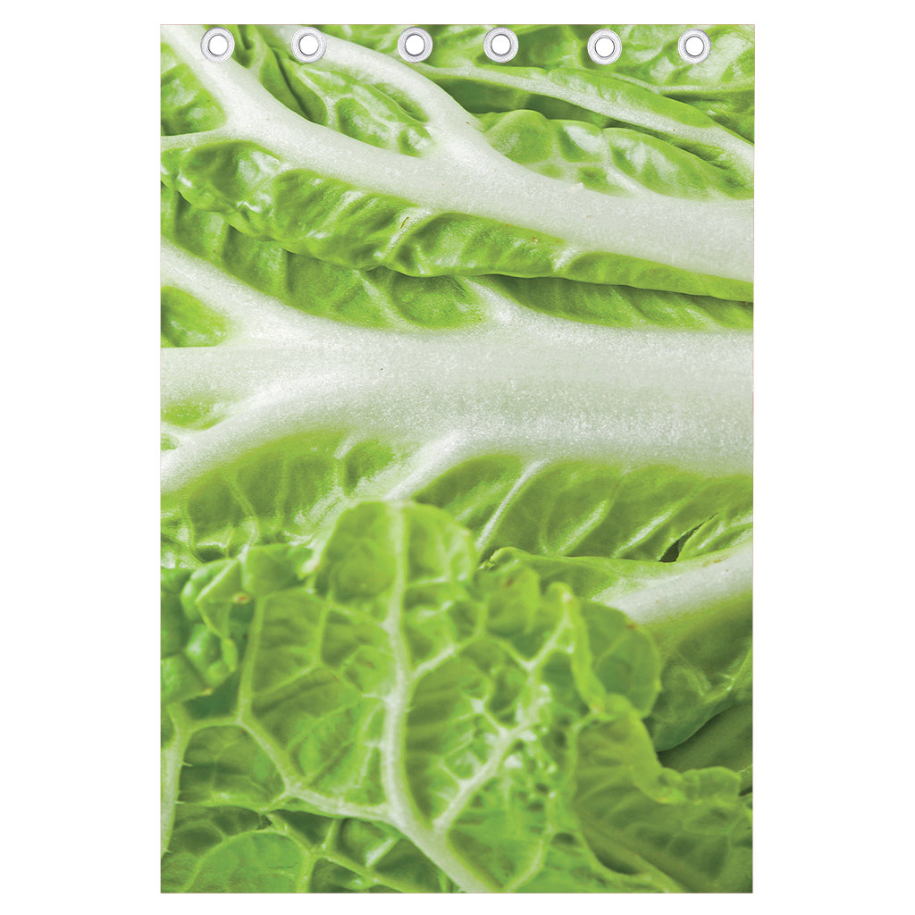 Fresh Cabbage Leaf Print Curtain