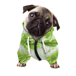 Fresh Cabbage Leaf Print Dog Zip Up Hoodie