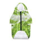 Fresh Cabbage Leaf Print Dog Zip Up Hoodie