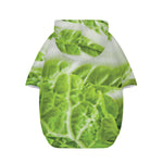 Fresh Cabbage Leaf Print Dog Zip Up Hoodie