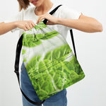 Fresh Cabbage Leaf Print Drawstring Backpack