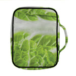 Fresh Cabbage Leaf Print Front Pocket Bible Bag