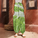 Fresh Cabbage Leaf Print Harem Pants