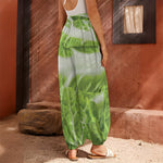 Fresh Cabbage Leaf Print Harem Pants