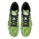 Fresh Cabbage Leaf Print High Top Leather Sneakers