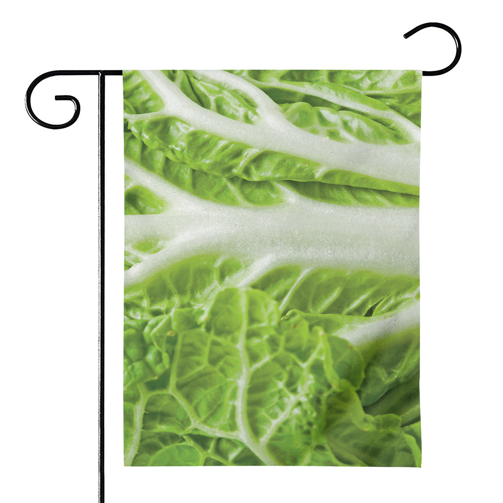 Fresh Cabbage Leaf Print House Flag