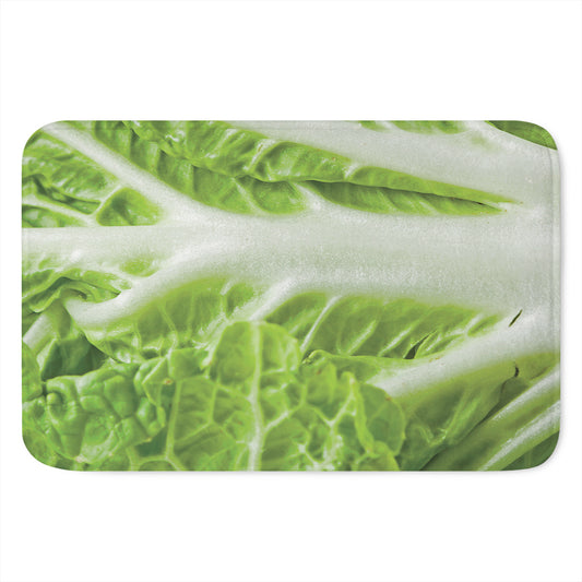 Fresh Cabbage Leaf Print Indoor Door Mat