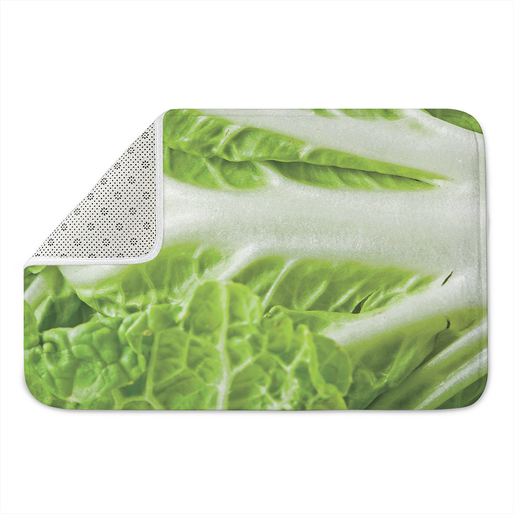 Fresh Cabbage Leaf Print Indoor Door Mat