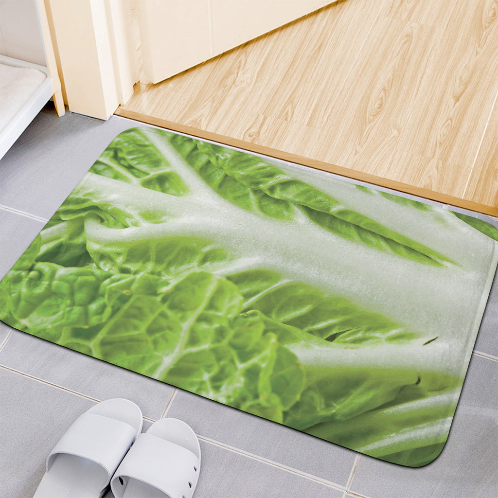 Fresh Cabbage Leaf Print Indoor Door Mat