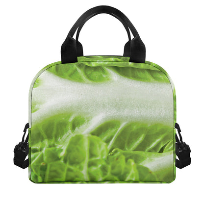 Fresh Cabbage Leaf Print Insulated Lunch Bag