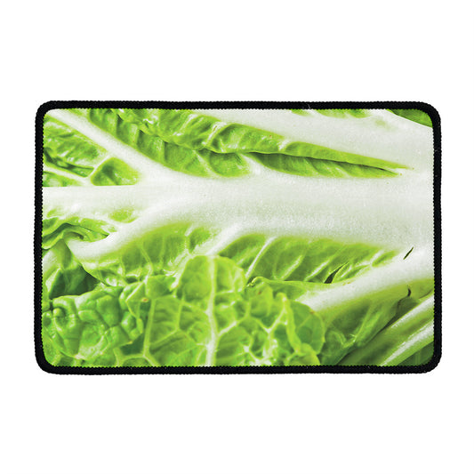 Fresh Cabbage Leaf Print Kitchen Mat