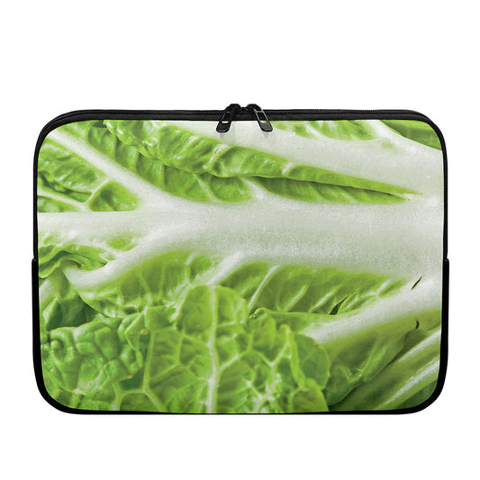 Fresh Cabbage Leaf Print Laptop Sleeve