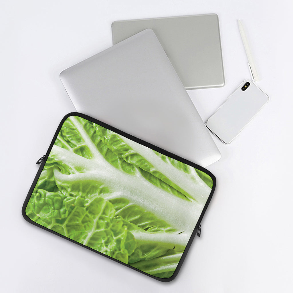 Fresh Cabbage Leaf Print Laptop Sleeve