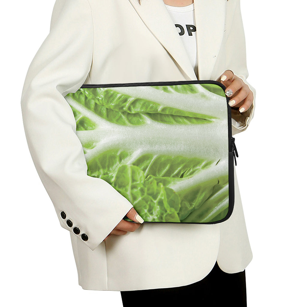 Fresh Cabbage Leaf Print Laptop Sleeve
