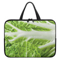 Fresh Cabbage Leaf Print Laptop Sleeve With Handle