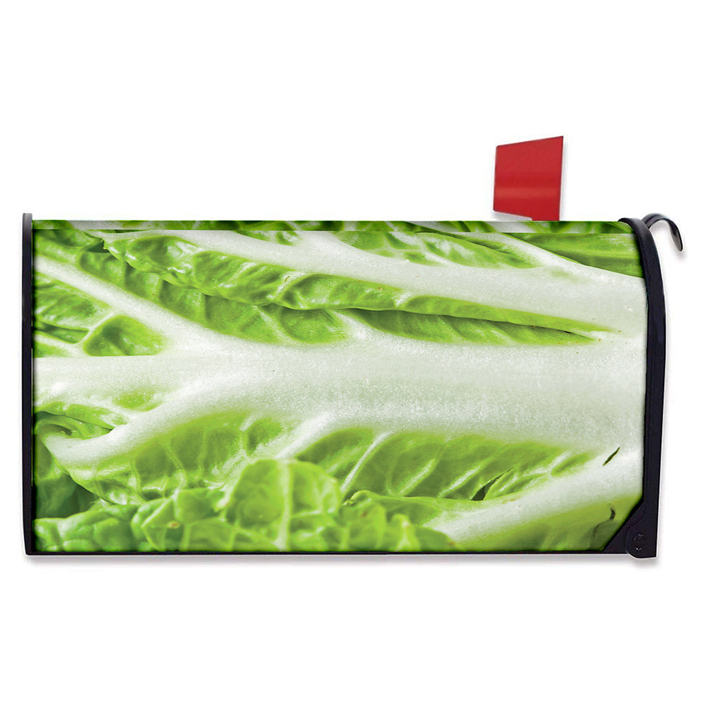 Fresh Cabbage Leaf Print Mailbox Cover