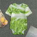 Fresh Cabbage Leaf Print Men's Bodysuit