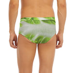 Fresh Cabbage Leaf Print Men's Briefs