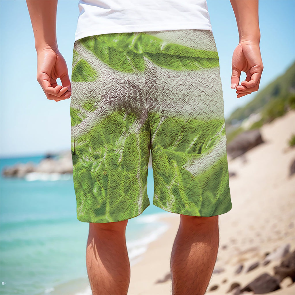 Fresh Cabbage Leaf Print Men's Cargo Shorts