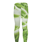 Fresh Cabbage Leaf Print Men's leggings