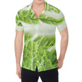 Fresh Cabbage Leaf Print Men's Shirt
