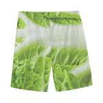Fresh Cabbage Leaf Print Men's Sports Shorts