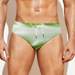 Fresh Cabbage Leaf Print Men's Swim Briefs