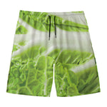 Fresh Cabbage Leaf Print Men's Swim Trunks