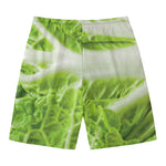 Fresh Cabbage Leaf Print Men's Swim Trunks