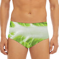 Fresh Cabbage Leaf Print Men's Triangle Swim Briefs