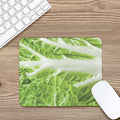 Fresh Cabbage Leaf Print Mouse Pad