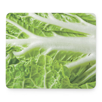 Fresh Cabbage Leaf Print Mouse Pad