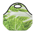 Fresh Cabbage Leaf Print Neoprene Lunch Bag
