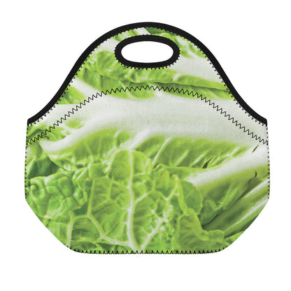 Fresh Cabbage Leaf Print Neoprene Lunch Bag