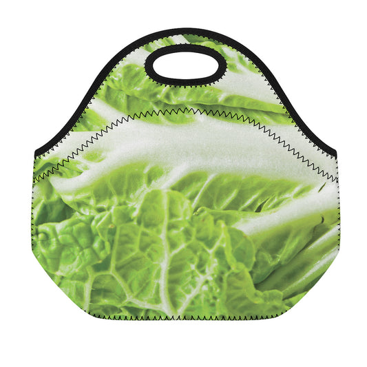 Fresh Cabbage Leaf Print Neoprene Lunch Bag
