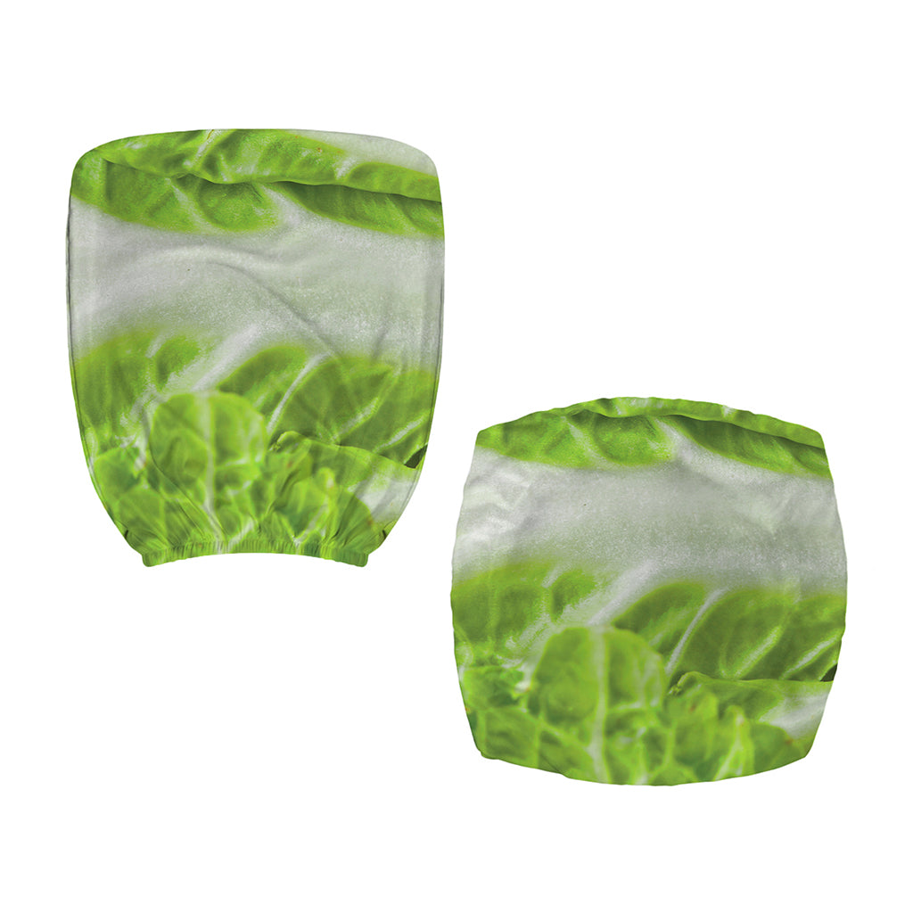 Fresh Cabbage Leaf Print Office Chair Cover