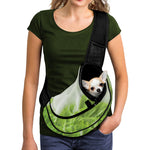 Fresh Cabbage Leaf Print Pet Sling Carrier