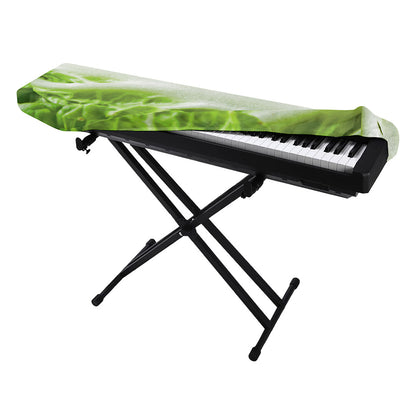Fresh Cabbage Leaf Print Piano Keyboard Cover