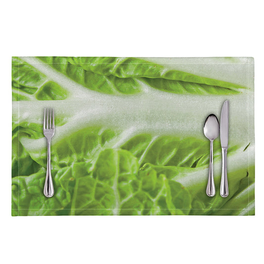 Fresh Cabbage Leaf Print Placemat