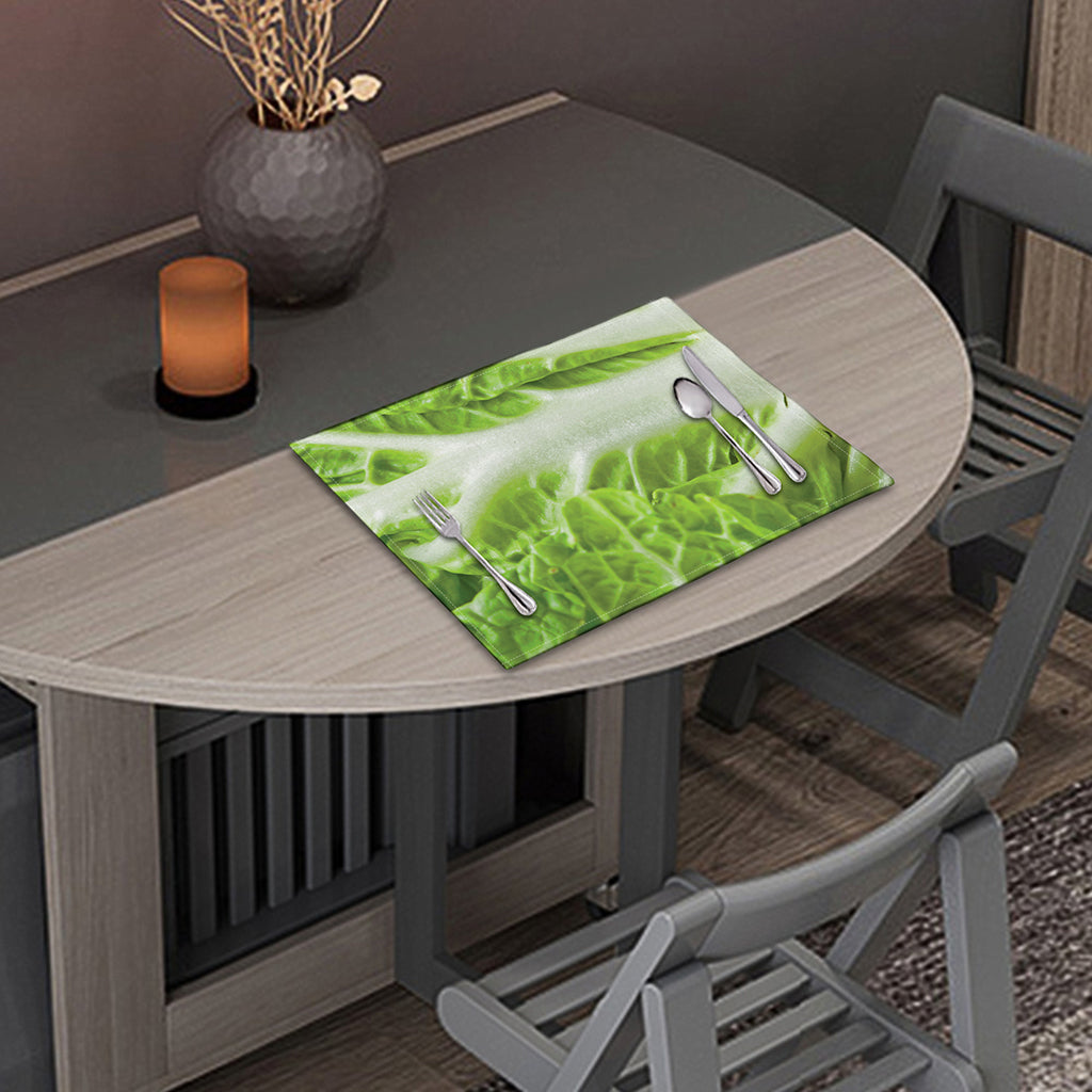 Fresh Cabbage Leaf Print Placemat