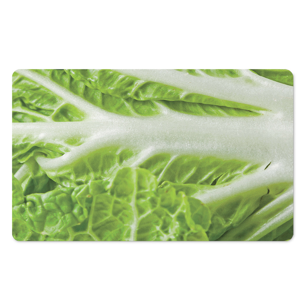 Fresh Cabbage Leaf Print Polyester Doormat
