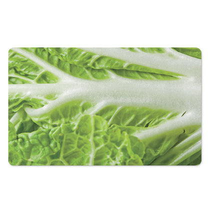 Fresh Cabbage Leaf Print Polyester Doormat