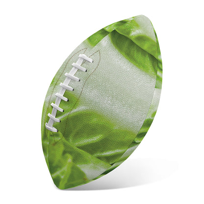 Fresh Cabbage Leaf Print Rugby Ball