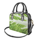 Fresh Cabbage Leaf Print Shoulder Handbag