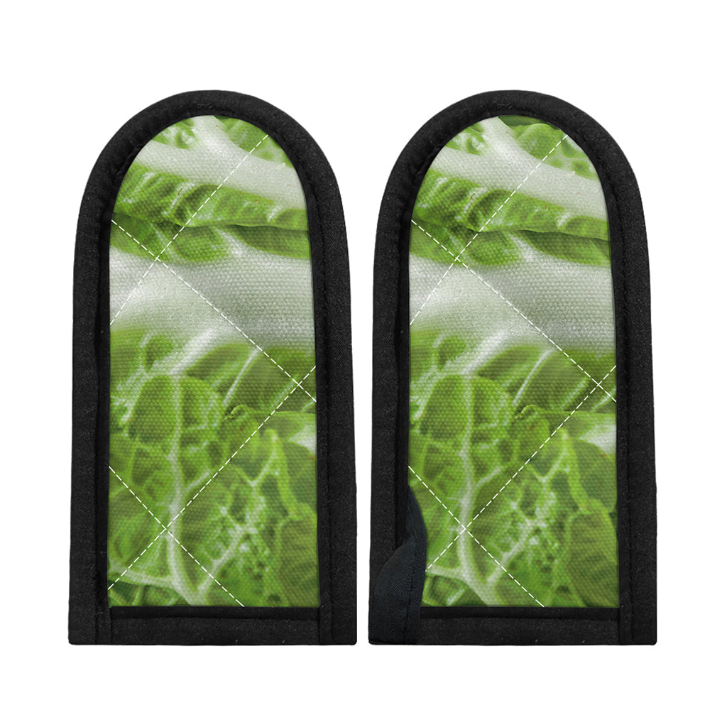 Fresh Cabbage Leaf Print Skillet Handle Cover