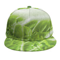 Fresh Cabbage Leaf Print Snapback Cap